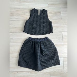 Dark Blue Tara Jarmon skirt set